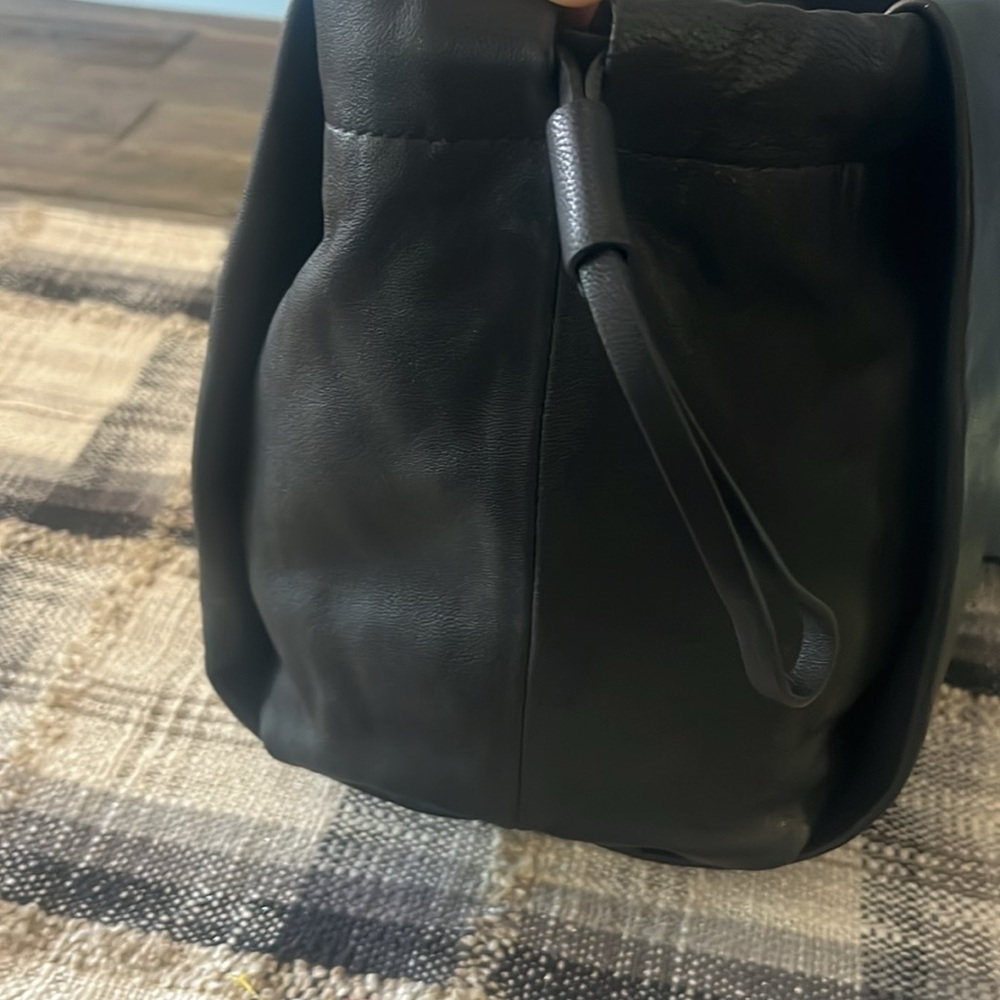 COS Lamb Leather Bucket Tote Bag - Picture 4 of 17